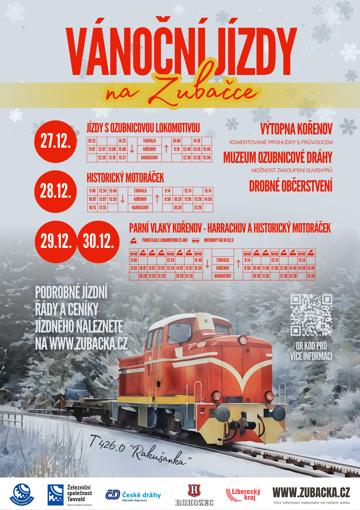 Vánoční jízdy 27. - 30.12.2025