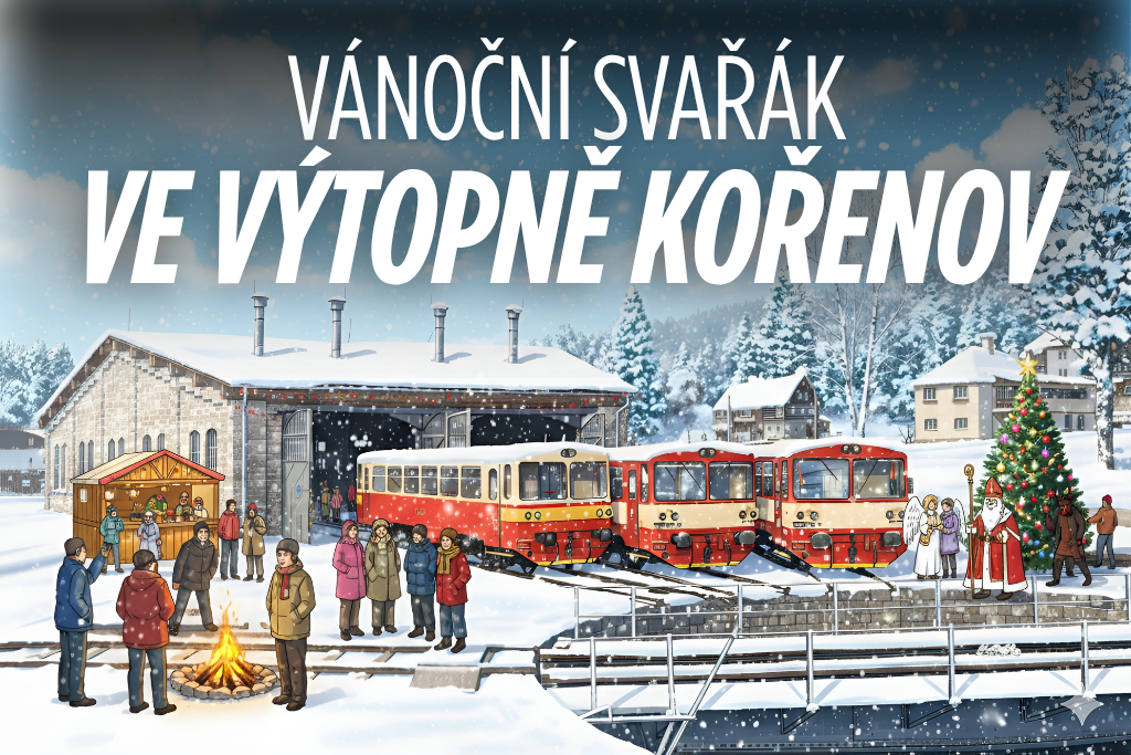 Vánoční svařák ve Výtopně Kořenov 6. prosince 2025